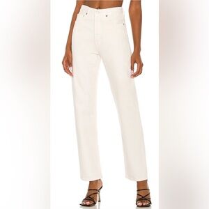 AGOLDE Sz 24 90’s Pinch Waist Jeans 100% Cotton 5-pocket High Rise Straight Leg
